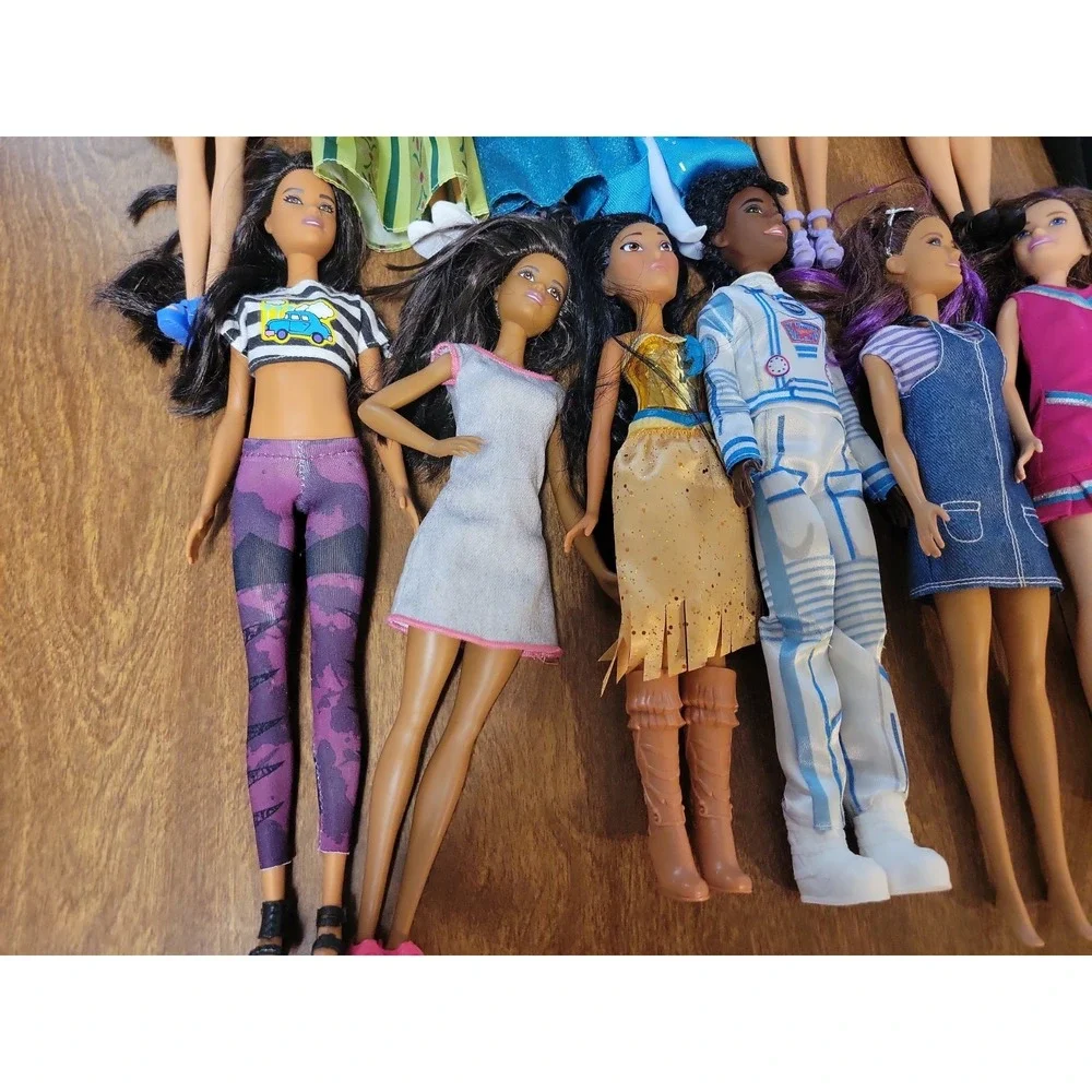 Barbie Doll Lot 16 dolls Some Disney Astronaut AA etc.... Mixed collection